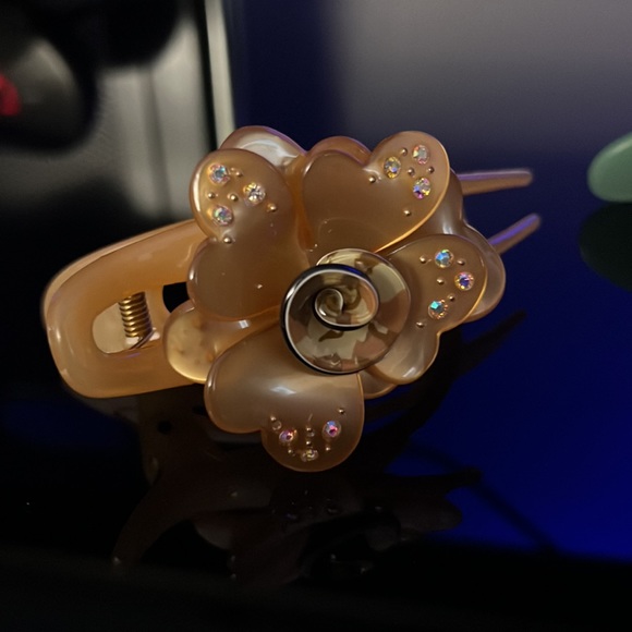 Set of 3 Flower claw clips - Picture 4 of 6